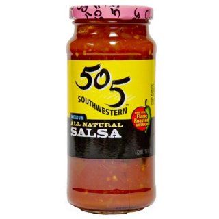 505 Southwest Salsa, Med, 16 Ounce Glass Bottle (Pack of 4)  Grocery & Gourmet Food