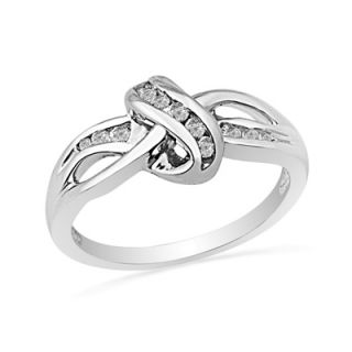 ct t w diamond knot ring in sterling silver orig $ 199 00 169