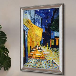 Tori Home Cafe Terrace at Night by Van Gogh Framed Original Painting