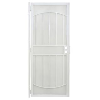 Gatehouse Gibraltar White Steel Security Door (Common 32 in x 80 in; Actual 35 in x 81 in)