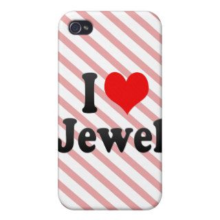 I love Jewel iPhone 4/4S Covers