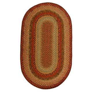 Strawberry Field Oval Cotton Rug (2'3 x 3'9) Round/Oval/Square