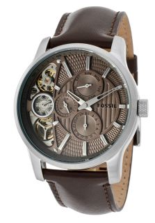 Fossil ME1098  Watches,Mens Twist Automatic Quartz Brown Genuine Leather, Casual Fossil Automatic Watches