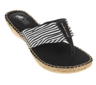 Cliffs by White Mountain Cell Striped Thong Espadrilles —