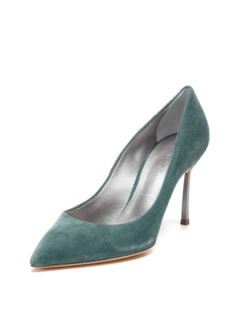 Metallic Pointed Toe Pump by Casadei