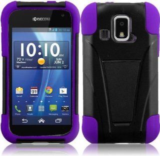 Kyocera Hydro XTRM C6721 ( US Cellular ) Phone Case Accessory Sensational Purple Dual Protection Impact Hybrid Cover with Free Gift Aplus Pouch Cell Phones & Accessories