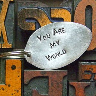 you are my world keyring by home & glory