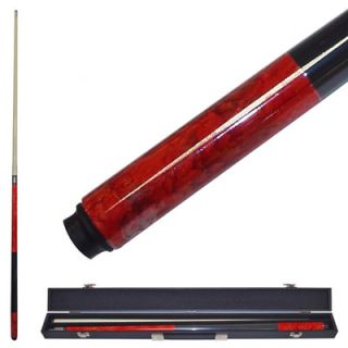 trademark global marble graphite billiards cue in red