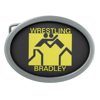 BRADLEY WRESTLING BELT BUCKLE