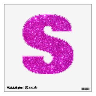 Pink Glitter Sparkle Children Letter Alphabet ABCs Wall Graphic