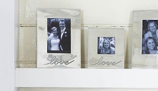 hand plated nickel photo frames by retreat home