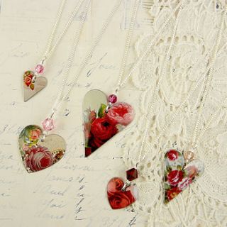 valentine heart pendant by kate hamilton hunter studio