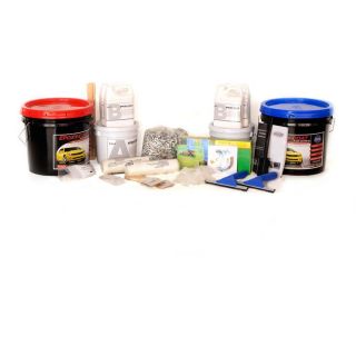 Epoxy Coat Premium Half Kit 384 fl oz Interior High Gloss Garage Floor Epoxy Kit Beige with Clear Coat Epoxy Base Paint and Primer in One with Mildew Resistant Finish