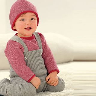 organic merino wool baby dungarees by lana bambini