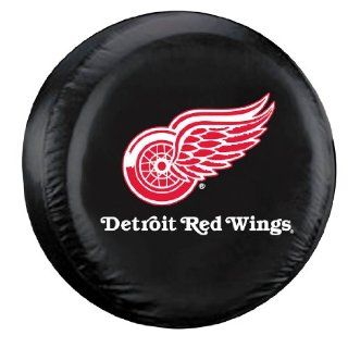 Detroit Red Wings Black Tire Cover   Standard Size  Automotive Tire Covers  Sports & Outdoors
