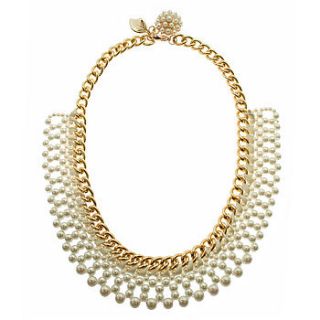 pixie lott charlie ann pearl collar necklace by rock 'n rose