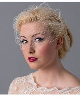 lace birdcage veil by timeless couture