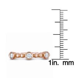 14k Gold 1/3ct TDW Diamond Beaded Stackable Ring (G H, I1 I2) Diamond Rings