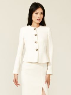 Winter White Virgin Wool Jacket by Les Copains
