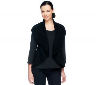 VT Luxe Chunky Ruffle Convertible Loop Scarf Vest —