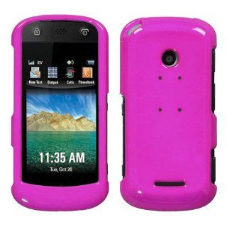 Hard Plastic Snap on Cover Fits Motorola W835 Crush Solid Hot Pink Sprint��US Cellular Cell Phones & Accessories