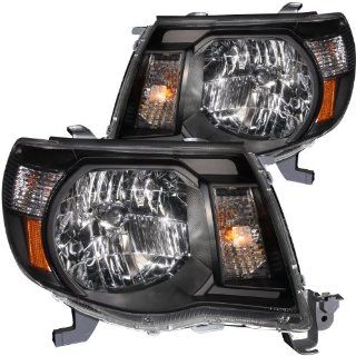 Anzo USA 121191 Toyota Tacoma Black With Amber Reflectors Headlight Assembly   (Sold in Pairs) Automotive