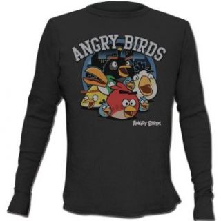 Angry Birds Circle Night Men's Thermal Long Sleeve T Shirt Clothing