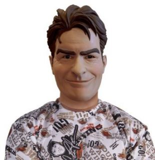 Charlie Sheen Adult Mask, Multicolored, One Size Clothing
