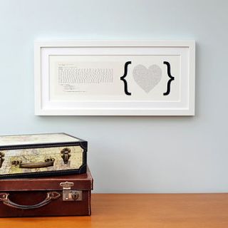 'you have the code to my heart' art print by bookishly