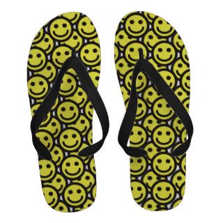 Lots Of Funny Smiley Faces Sandals