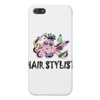Hair Stylist Black and Pink Octopus iPhone 5 Cases