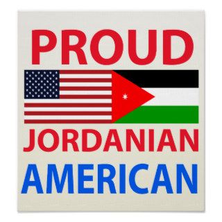 Proud Jordanian American Poster