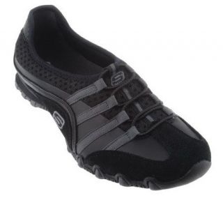Skechers Leather Skimmers with Bungee Lacing —