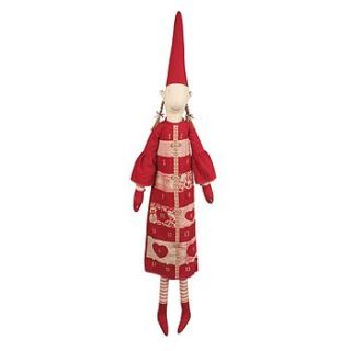 maileg girl pixie advent calendar in red by cocoa bean