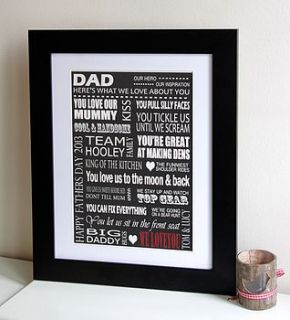 'here's what we love' print by lisa marie designs