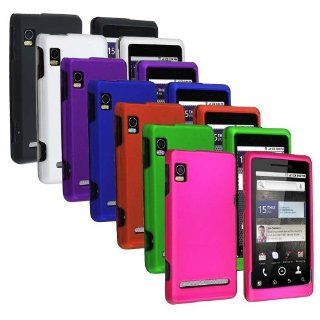 Importer520 7in1 Combo Colorful Rubberized Snap On Hard Protective Cover Case Cell Phone for Motorola Droid 2 A955 Cell Phones & Accessories