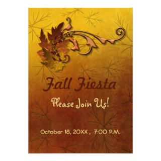 Autumn Leaves Personalized Announcement