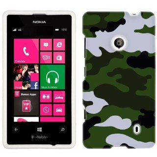 Nokia Lumia 521 Camouflage Green White Phone Case Cover Cell Phones & Accessories