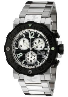 Invicta 10585  Watches,Mens Reserve/Sea Rover Chronograph Black Textured Dial Stainless Steel, Chronograph Invicta Quartz Watches