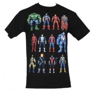 Marvel Comics Mens T Shirt   16 Bit Character Collection Clothing