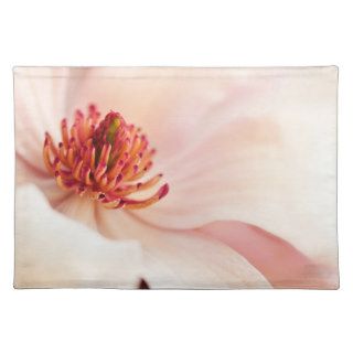 Pink Magnolia Background Customized Template Placemats