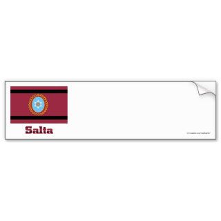 Salta flag with name bumper sticker