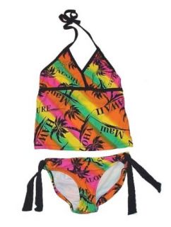 Limited Too Girls Aloha Hawaii Tankini Swimsuit, 14 Clothing