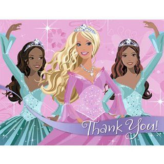 Barbie Princess Thank You Notes 8ct Toys & Games