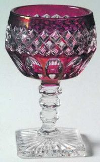 Westmoreland Waterford Ruby Bowl Champagne/Tall Sherbet   Stem #1932, Ruby On Cr