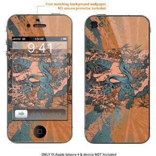 Protective Decal Skin Sticker for AT&T & Verizon Apple Iphone 4 case cover iphone4 525 Cell Phones & Accessories
