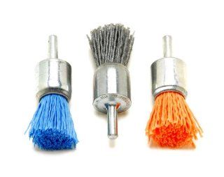 Dico 30 3/4 End Nyalox End Brush Kit 3/4 inch Assorted Nyalox End Brushes, 3 Piece