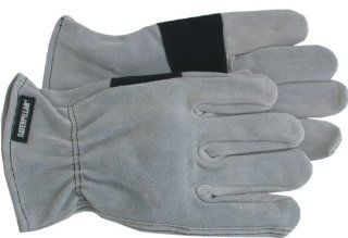 CAT CAT012210M Premium split leather driver, split leather palm patch Glove, Medium   Work Gloves  