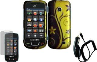 Royal Swirl Design Hard Case Cover+LCD Screen Protector+Car Charger for Samsung T528G Cell Phones & Accessories