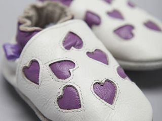 'full of love' soft leather baby shoes  by pre shoes